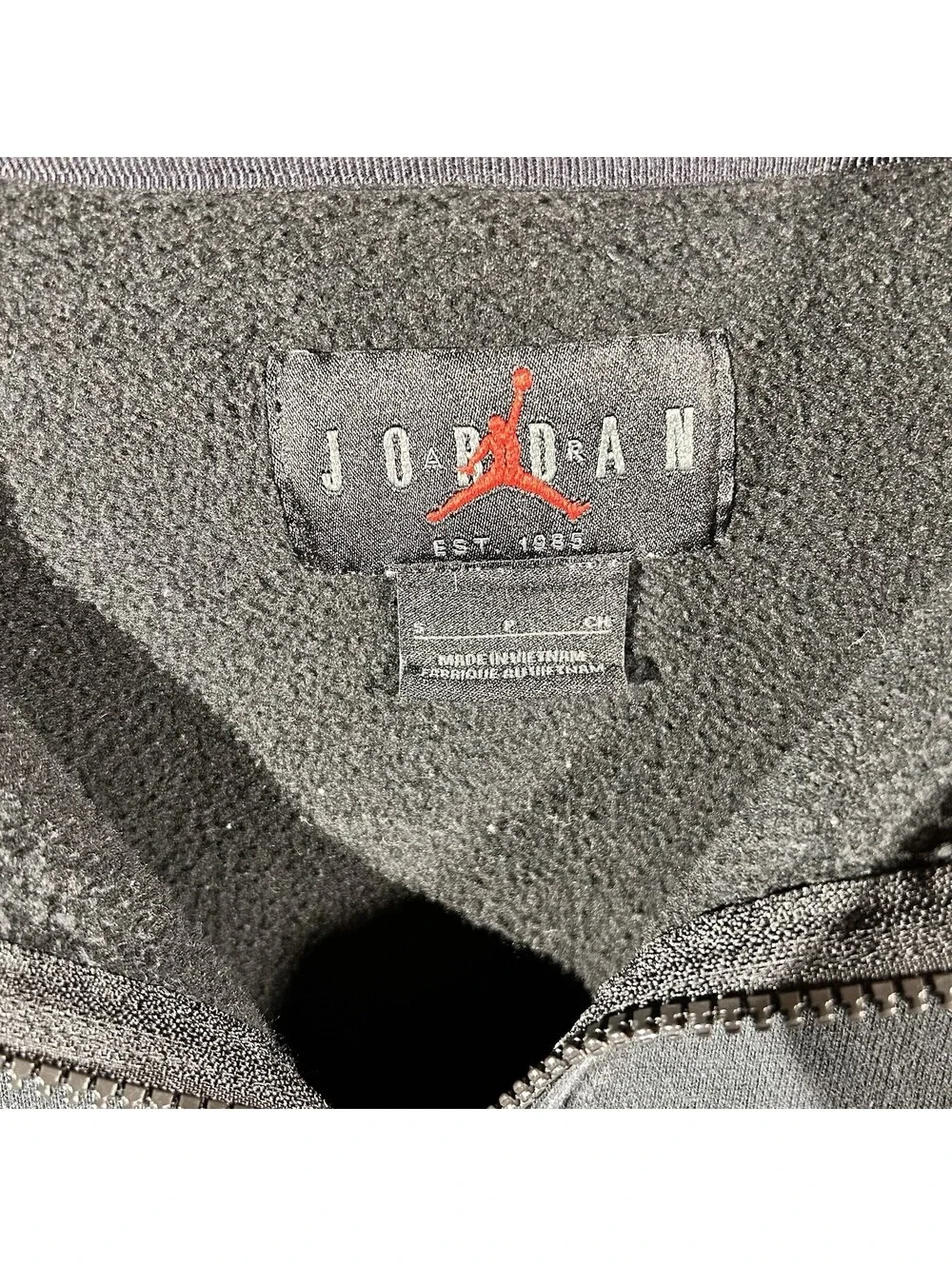 Vintage 1998 Jordan Nike Air Jumpman NBA Finals Full Zip Y2K S Hoodie